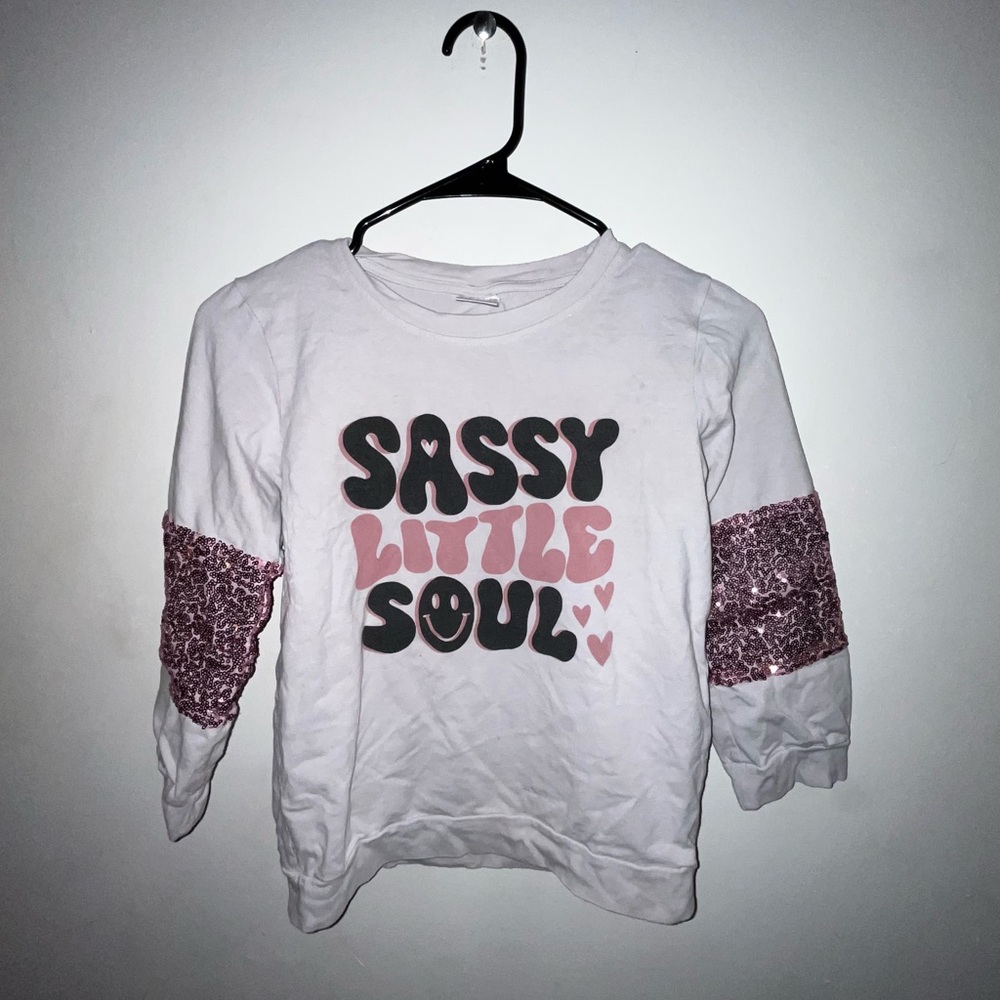 Sassy Little Soul Kids Shirt - White and Pink